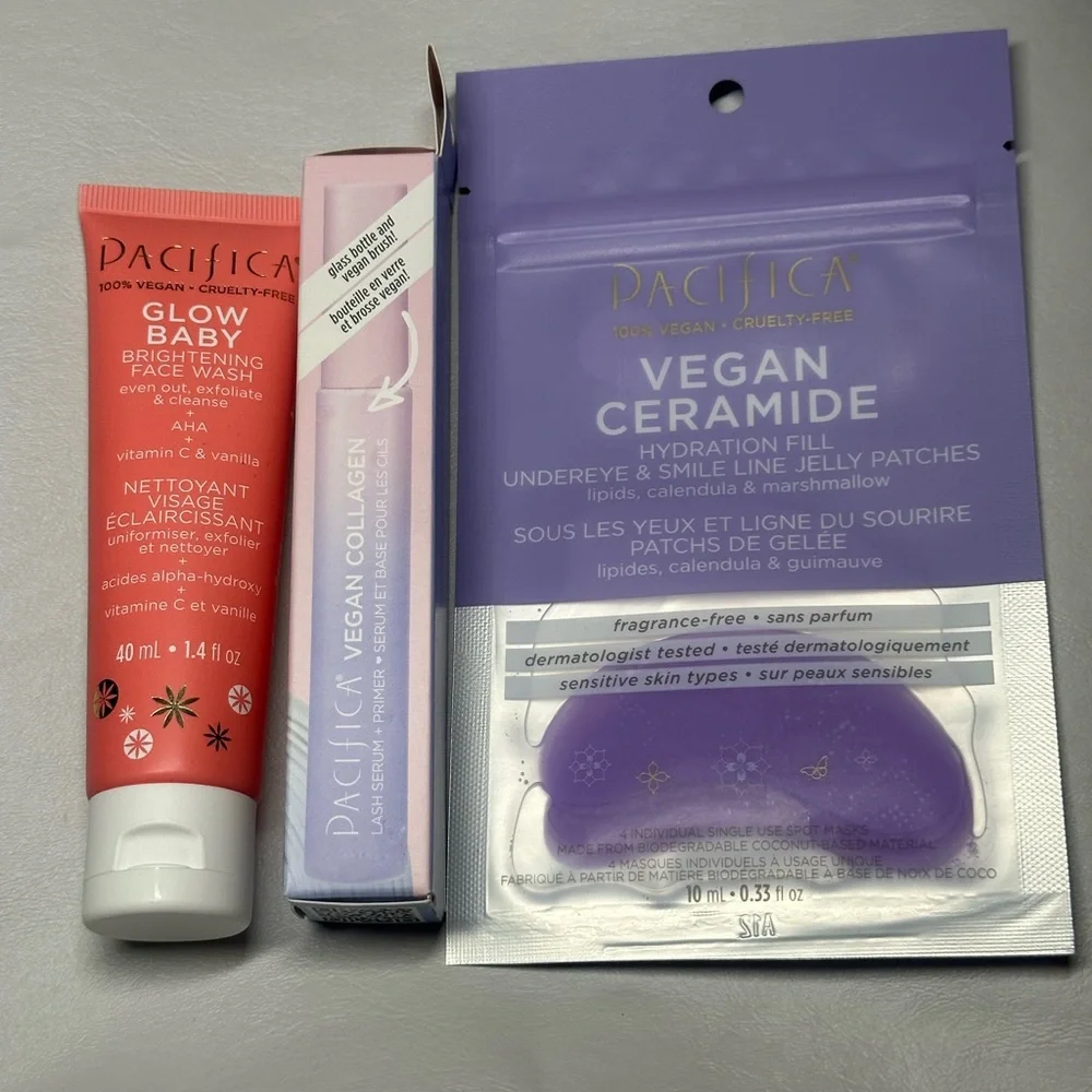 Pacifica Glow Baby Face and Lash‎ Care Bundle *Vegan*